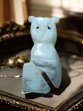 Statue Hibou en Onyx Naturel