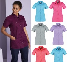 Tunique De Salon De Beauté Coiffure Spa Massothérapie Uniforme De Travail Santé