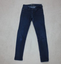 Jean Taille Basse Skinny Levi's Demi Curve Femme W27 L34 Bleu Brut Coton Zip