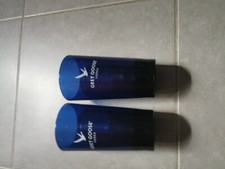 2 Verres Cocktail Vodka Grey Goose Polycarbonate Plastique Bleu Transparent 40cl