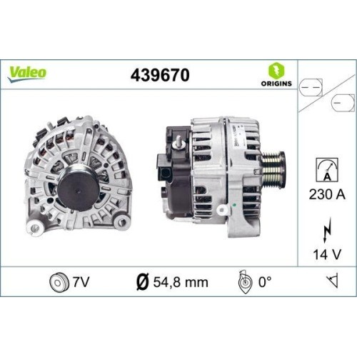 Alternateur valeo 439670 - alternateur,