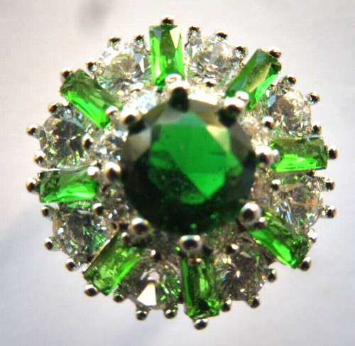 Bague fantaisie emeraude - fantaisie, en