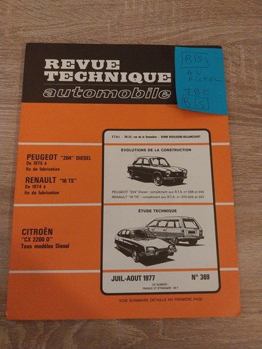 Revue technique citroen - technique,