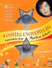 4 contes enchanteurs : 4 livres + 2 CD - Marlène Jobert - V2231293