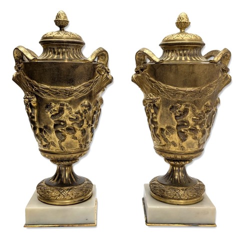 Cassolette bronze doré - cassolette, en