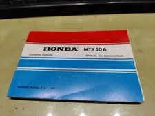 HONDA MTX50A 1987   manuel