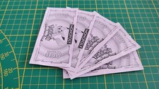 Lot x5 billets de 50 pièce détachée jeu Monopoly Pokémon édition de Kanto #C43