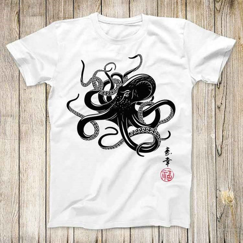 Octopus japanese calligraphy - octopus,