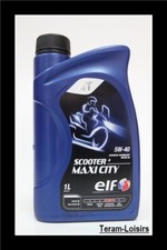 1 Litre Huile Moteur ELF SCOOTER 4 MAXI CITY 5 W 40 - Haute Performance - FRANCE