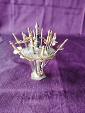 12 Épais Brochette À Cocktail De Tolede Avec Support En Aluminium 