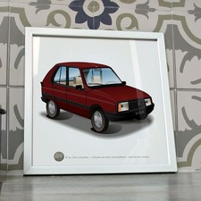 Poster citroën visa rouge - citroën,