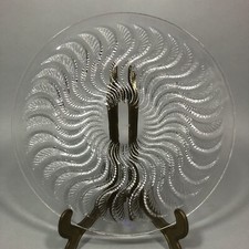 Verrerie Art Déco par René Lalique COUPE PLATE modèle ACTINIA Créé en 1933