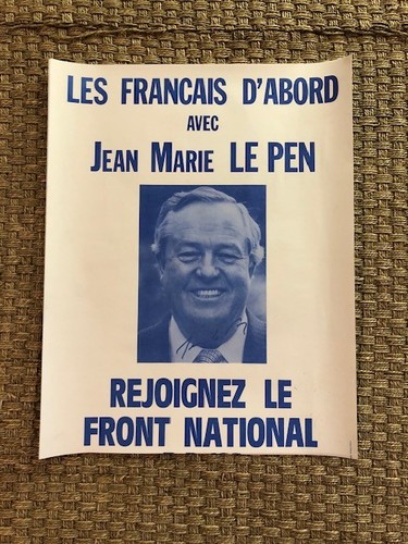 Affiche front national - fn,
