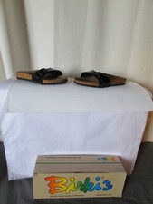 chaussures birkenstock  birki's mules menorca cuir verni noir pointure 30