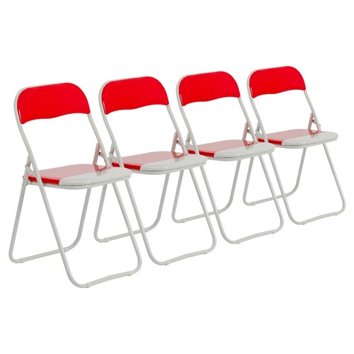 Couleur rembourré chaises - 4x,