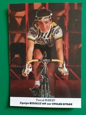 CYCLISME carte cycliste PASCAL ROBERT équipe RENAULT ELF Gitane 1985