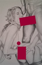 Dessin graphite Sexy Eden Ivy