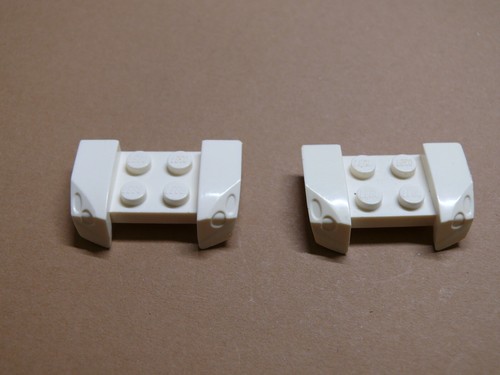 Lego white vehicle mudguard - 2,