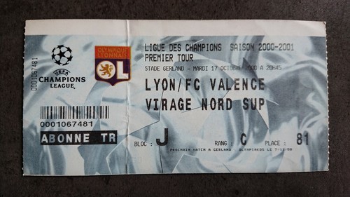 Lyon valence ticket - ol,