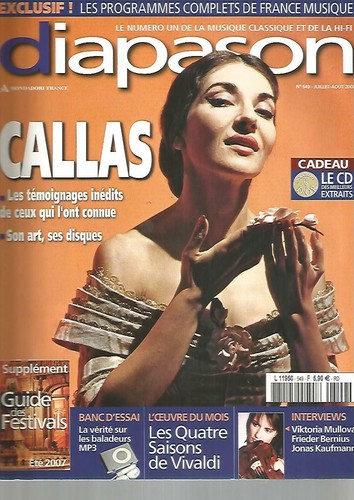 Diapason 549 callas v - callas,