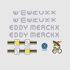 Eddy Merckx bicycle decals, Stickers - Argent - N.2