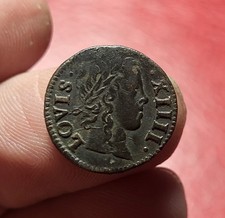 #129-3 ~ Louis XIV - Denier