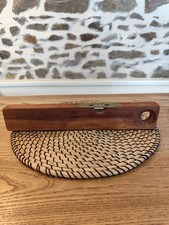 Niveau à bulle Stanley "104" Bois Et Laiton Vintage 