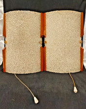 Paire d’appliques en Perspex granité et bois teck design scandinave années 70