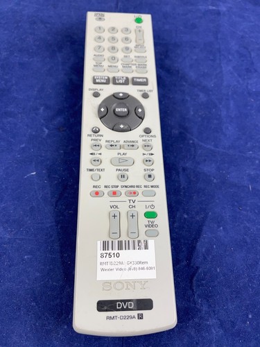 Genuine sony rmt d229a - genuine, dvd