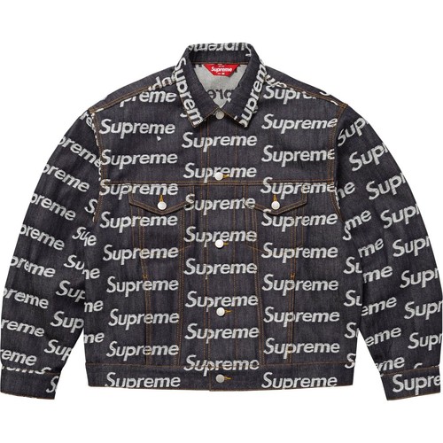 Supreme jacquard logos denim - jacquard,