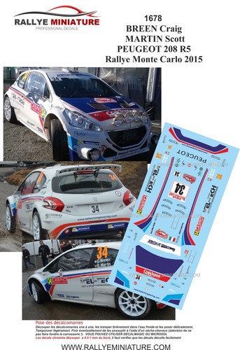 Decals ref 1678 - ref, peugeot