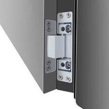 Charnière de porte réglable en alliage de zinc pour installation sans soudure