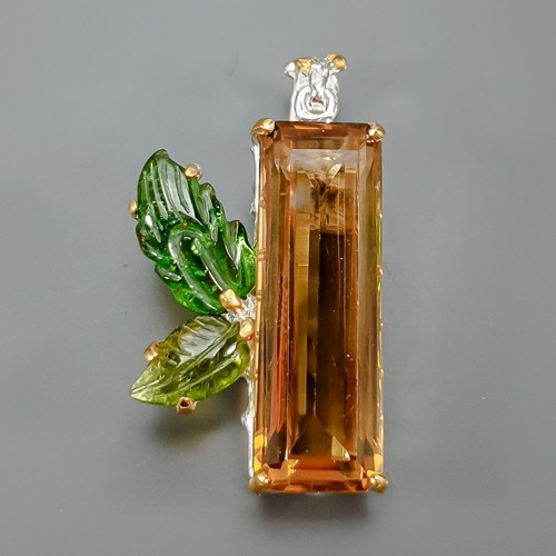 Pendentif quartz citrine