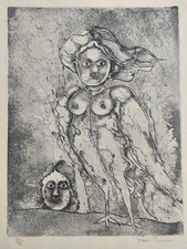 gravure N&B par Sakti Burman