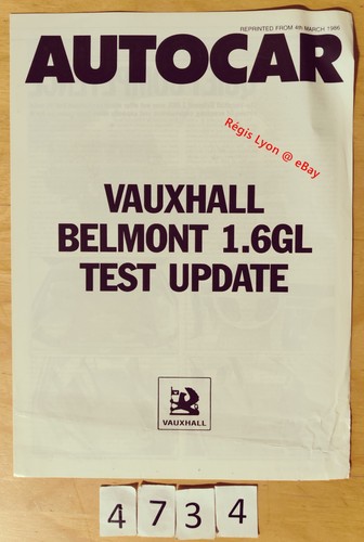 Vauxhall belmont gl test - vauxhall,