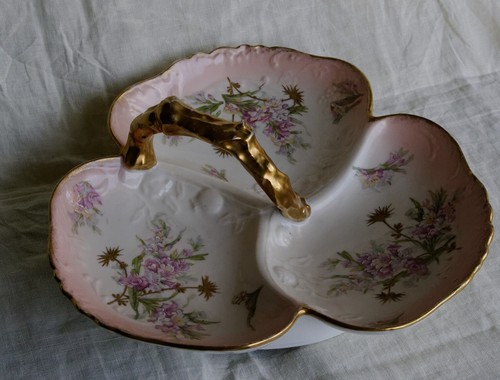Plat serviteur porcelaine - plat, en