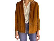 Veste en cuir suédé vintage