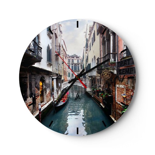 Horloge murale verre - horloge, en