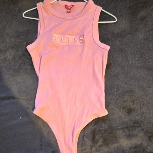 Guess body femme rose côtelé - guess,