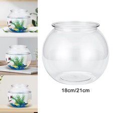 Vase rond ornement Transparent Aquarium Fish Tank pour arbre bureau chambre