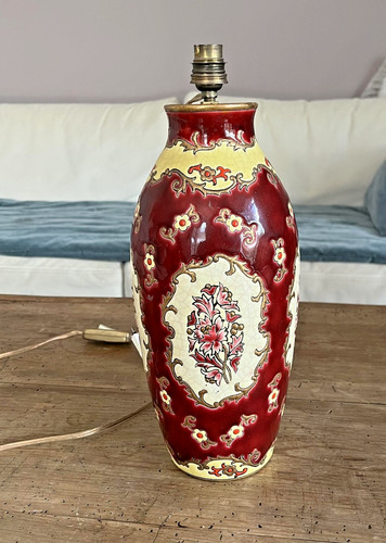 Pied lampe émaux longwy - pied, de