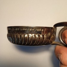 Tastevin métal argenté 1958