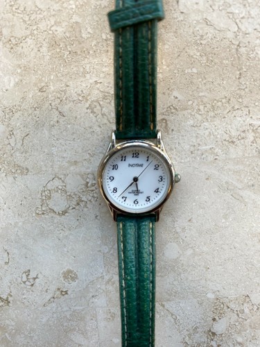 Montre vintage inotime vert - montre,