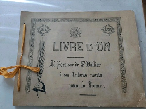 Livre 18 saint vallier - d'or, 14-18