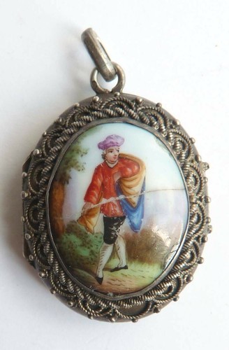 Pendentif argent massif - , +