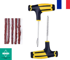 7pcs Kit de Réparation Pneu Tubeless Voiture Moto Puncture Crevaison 5X Mèches