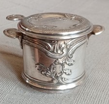 Ancien Passe Thé Orfèvrerie Gallia Style Rocaille Métal Argenté Poinçons