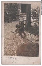 CAR-ADXP11-0587-JOUET - FILLETTE ET VELO TRICYCLE - CARTE PHOTO