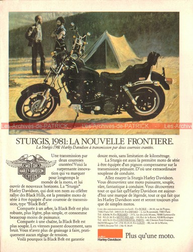 Publicité harley davidson - publicité, fx