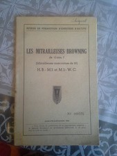 Les mitrailleuses Browning, école de formation d'officiers Saint-Cyr 1952